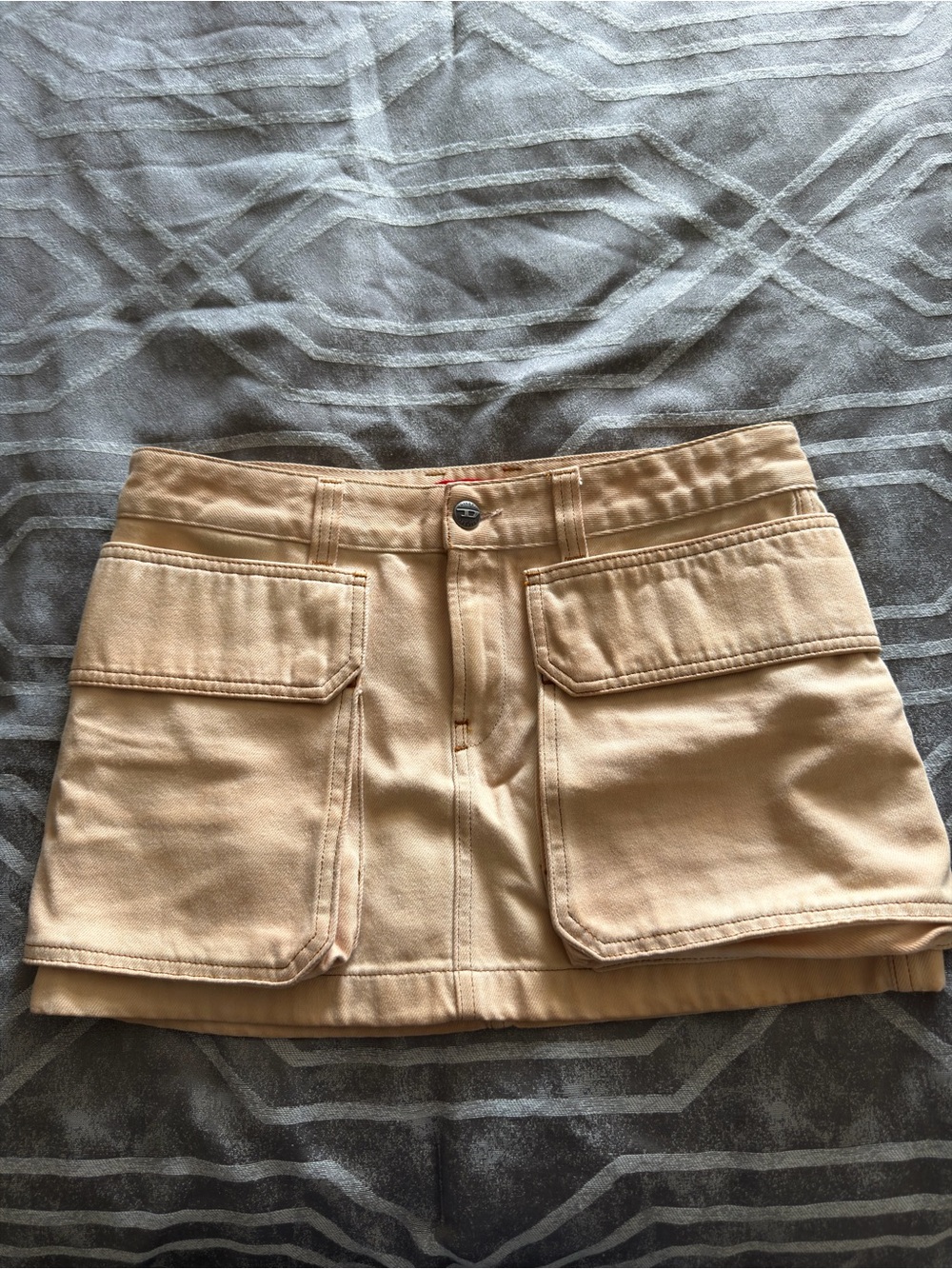 Diesel Tan Cargo Pocket Mini Skirt
